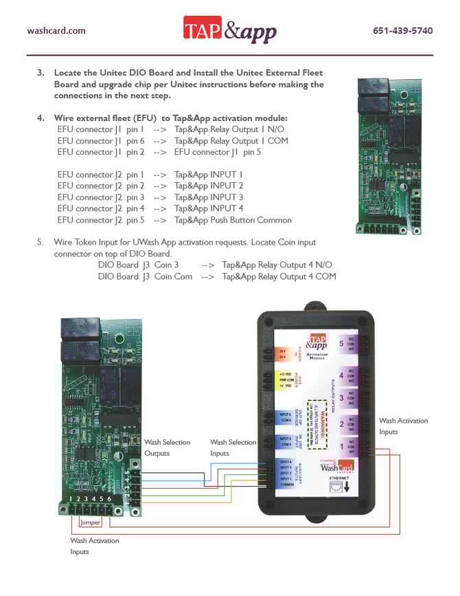 REV 4 Automatic Setup Guide For The Unitec Wash Select II - 9-1