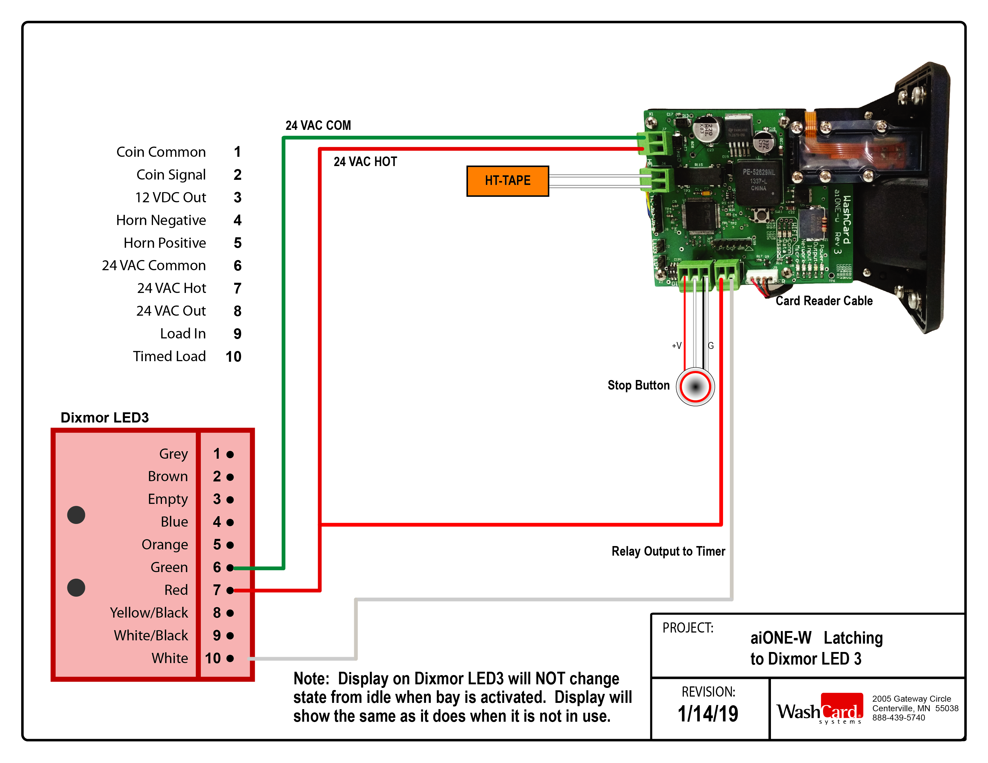 aiONE-W REV3-LATCHING to Dixmor LED3