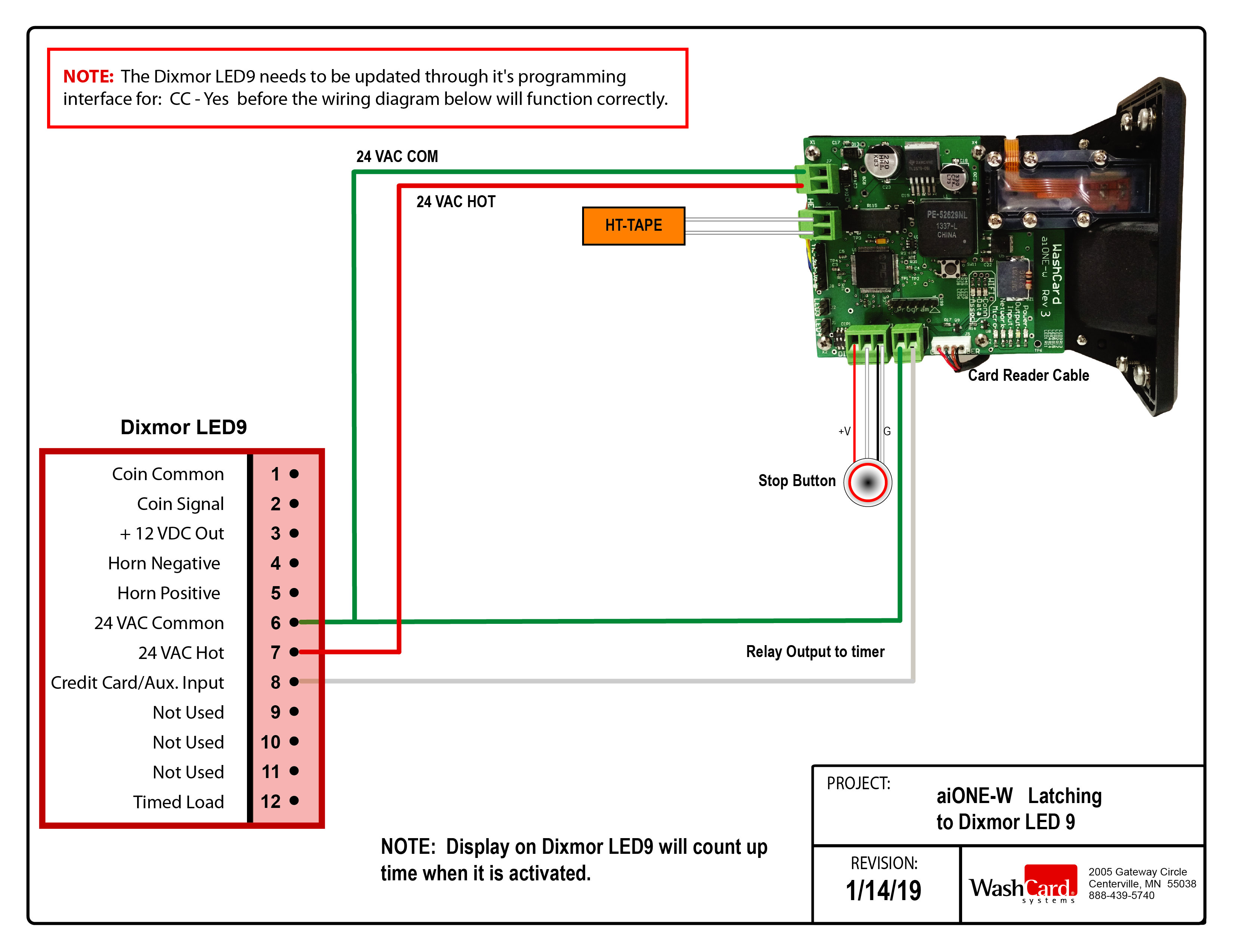 aiONE-W REV3-LATCHING to Dixmor LED9